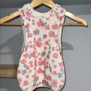 Zara NWT Floral‎ Knit Sleeveless Top